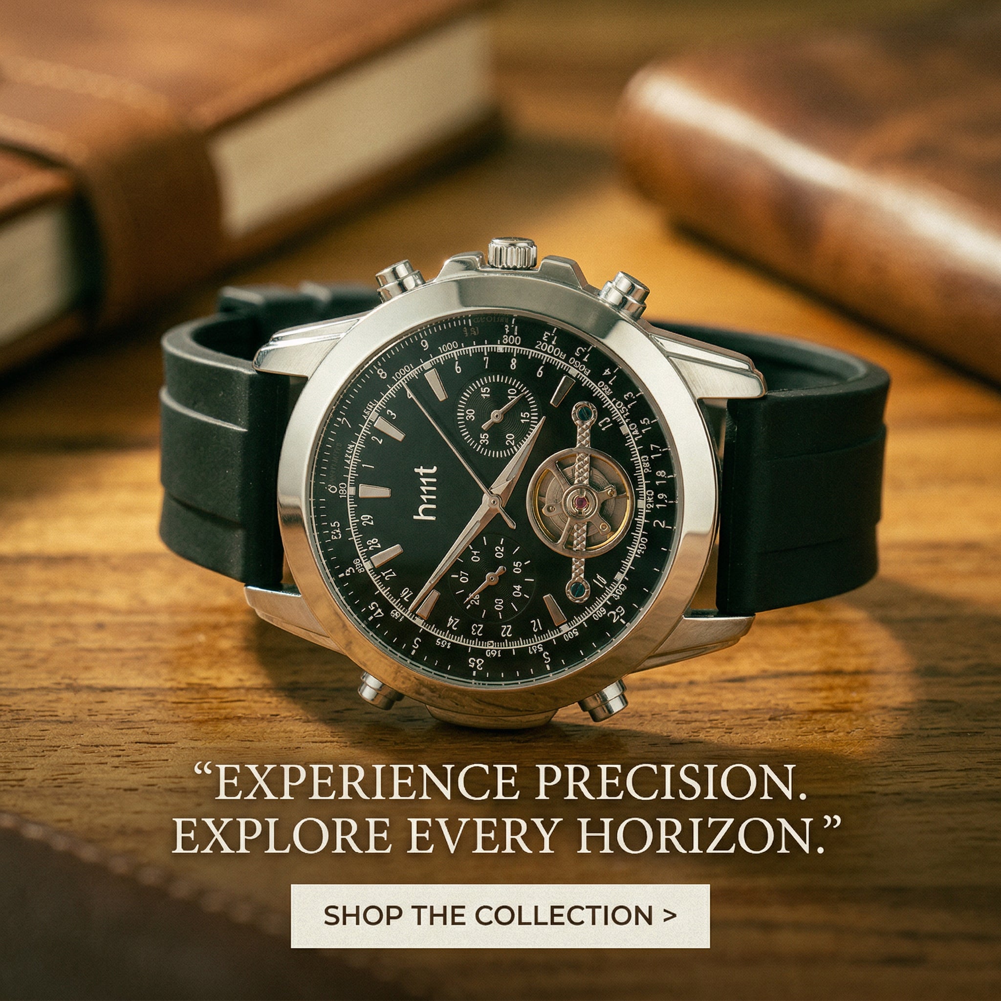 Chronograph-Style Analog Wrist Watch with Multi-Function